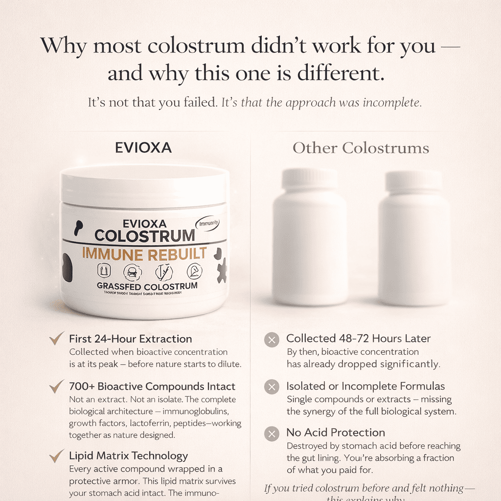 Eat Without Fear, Live Without Bloating — EVIOXA Colostrum